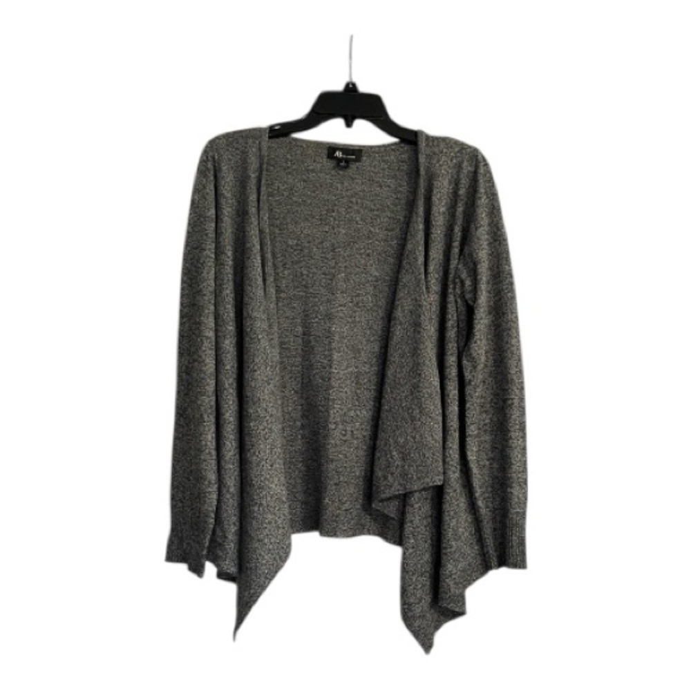 AB Studio Charcoal Open Front Cardigan
